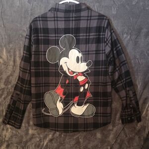 Mickey Mouse Vampire Flannel Shirt (Size - Small)